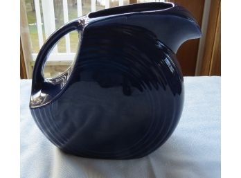 Large Size (holds 64 Ounces) Cobalt Blue Pitcher-marked Fiesta