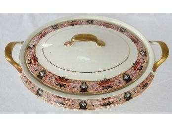 Very Attractive Knowles, Taylor & Knowles Covered Vegetable Dish.