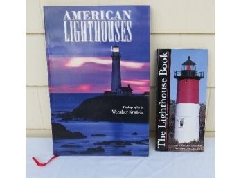 Two Coffee Table Books Of Lighthouses Across The United States - Beautiful Photo's