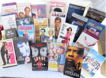 Lot Of VHS Movie Tapes-Independence Day, Remember The Titans, Pretty Woman, The Firm(Sealed) & More