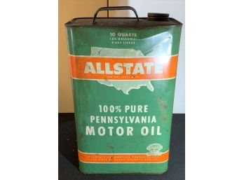 2.5 Gallon Allstate Motor Oil Can