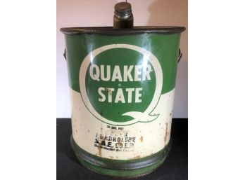 5 Gallon Quaker State Motor Oil Can