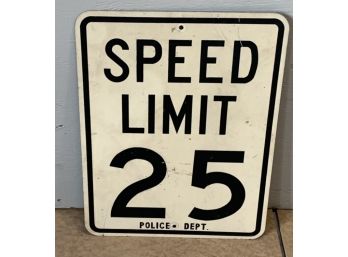 Vintage 25 Mph Speed Limit