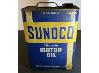 2 Gallon Sunoco Oil Can (half Full)