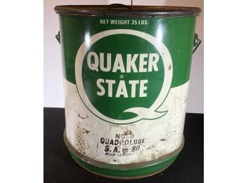 5 Gallon Quaker State Lubricant Can