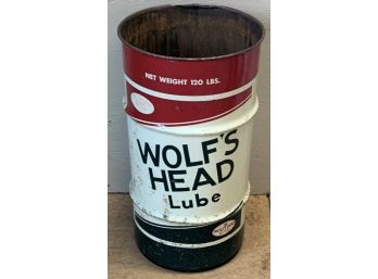 Wolf's Head Lube 27' Barrael Can
