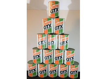15 Castrol GTX Oil Cans (Full)