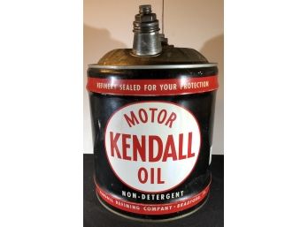 5 Gallon Kendall Motor Oil Can
