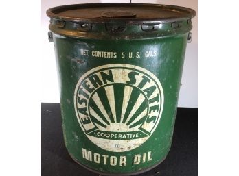 5 Gallon Eastern State Motor Oil Can