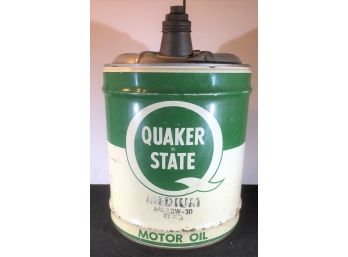 5 Gallon Quaker State Oil Can