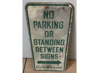 Heavy Gauge NY STate Traffic Comm. No Parking Sign