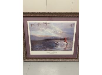 Dawn's Early Light - Large Framed Print - Nice  Frame With A Hint Of Lavender.  Good Condition - 26' By 32.5'