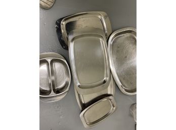 Assortment Of Stainless Steel Serving Pieces
