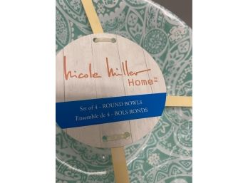 Home Goods!  Plastic Plates And Bowls - Nicole Miller And Cynthia Crawley