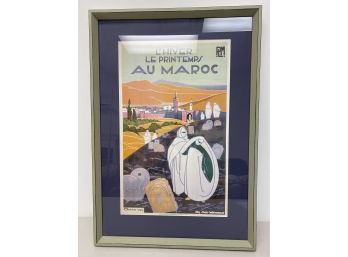 Winter And Spring In Morocco Framed Travel Poster Derche 1929