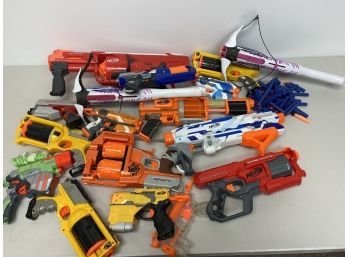 Collection Of Nerf Guns A