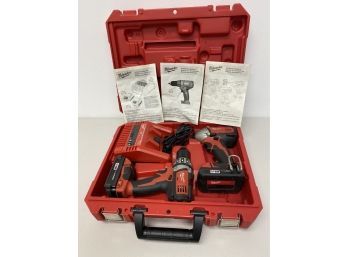 Milwaukee 18V Compact Drill, Impact Drill And Charging Set