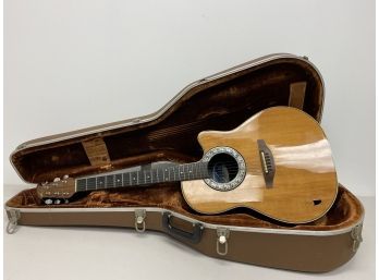 Ovation Balladeer Acoustic Electric Guitar With Case