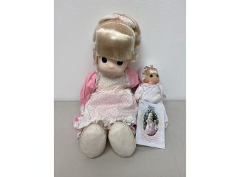 Precious Moments Doll And Baby