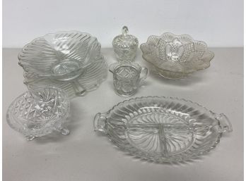 Cut Glass Serving And Decorative Pieces