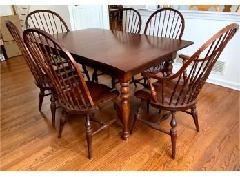 Gorgeous Authentic Hitchcock Dining Table And Chairs