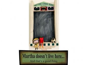 Decor - Martha Stewart And Chalk Painted Message Board