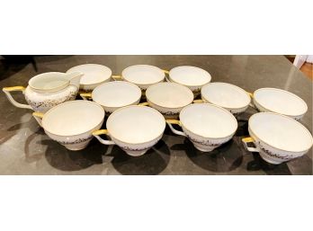 Limoge Dinner China & Royal Tettau Cups