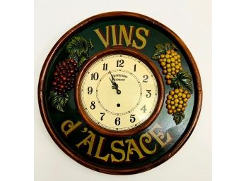 Wall Clock - Wine Motif