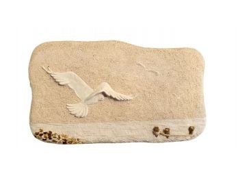 Signed Ceramic Seagull Wall Hanging