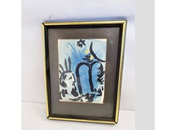 Vintage MARC CHAGALL Moses And The Tablets, 1960 Print Lithograph