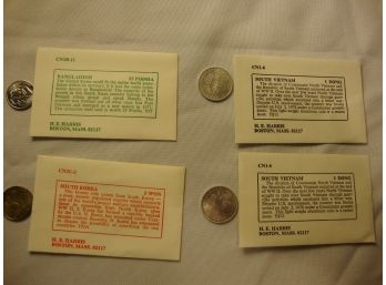 South Vietnam 1976, South Korea 1972 And Bangladesh Coins