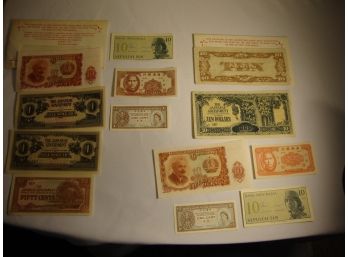 Japanese Government Indonesia Hong Kong Currency Mix Lot B