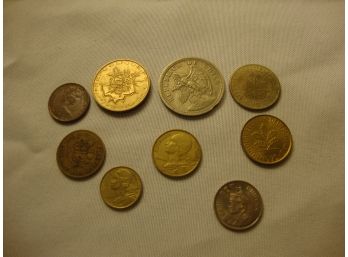 Misc. Coin Lot Chile, Haiti, Deutschland Etc. (9)