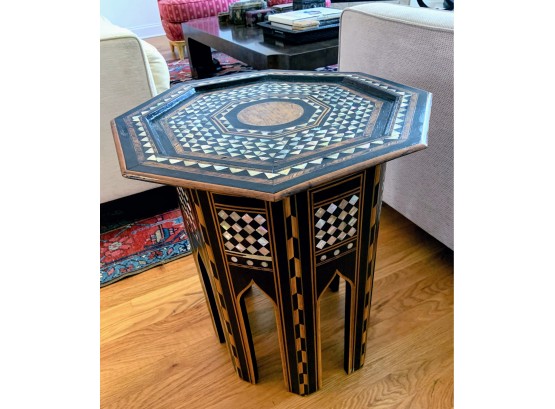 Side Table With Inlay Detail