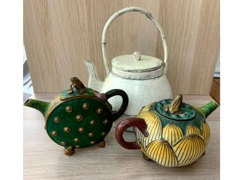 Stupendous UNIQUE Tea Pot Grouping