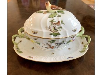 Lovely  Vintage Herend Soup Tureen  And Platter