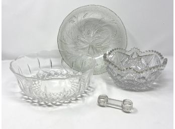 Vintage Glass And Antique Cut Glass Collection