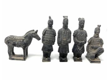 Vintage Chinese Warrior Figurines