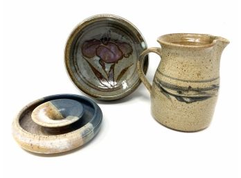 Trio Of Vintage Stoneware