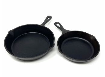Pair Of Cast Iron Frying Pans