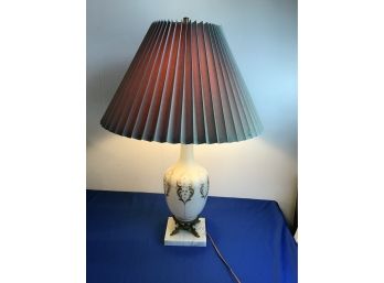 MId Century White Gold Accent Lamp