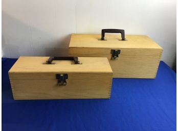 Wood Art Storage Boxes