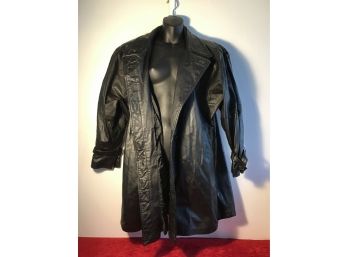 Avanti Leather Jacket 33' Long Size Small