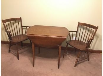 Hitchcock Petite Table And 2 Chairs