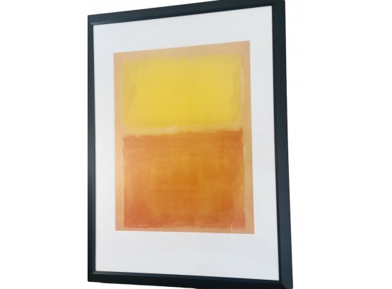 1956 Orange And Yellow Print By Mark Rothko Lithograph
