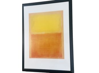 1956 Orange And Yellow Print By Mark Rothko Lithograph