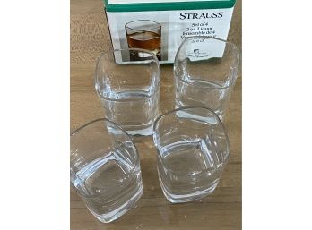 Strauss Tumblers In Blown Crystal Glass