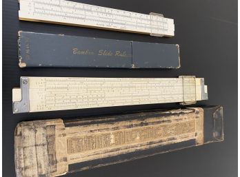 Antique Drafting And Engineering Slide Rulers