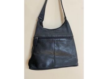 Vintage Leather Shoulder Bag By Fignanello