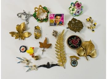 Collection Of Vintage Jewelry - Pins